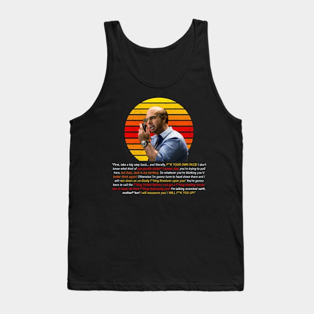 Tom Cruise as Les Grossman from Tropic Thunder - Curse filled Rant Tank Top by hauntedjack